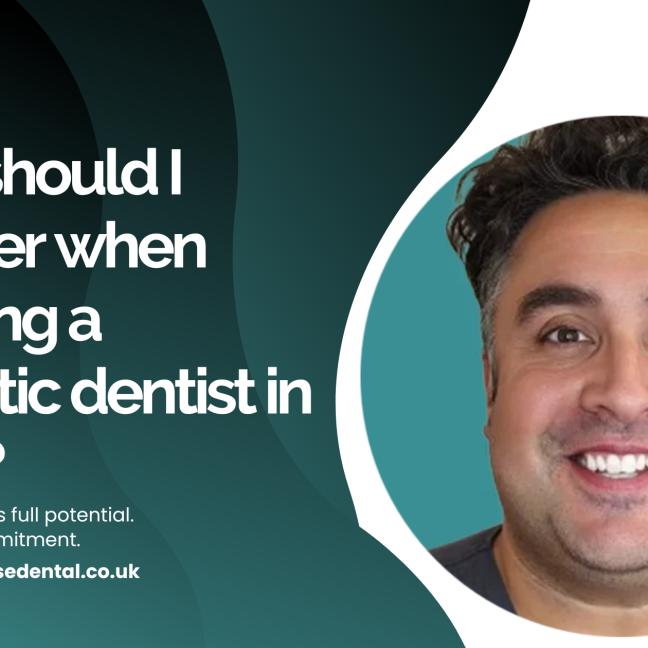 What should I consider when choosing a cosmetic dentist in Wirral?